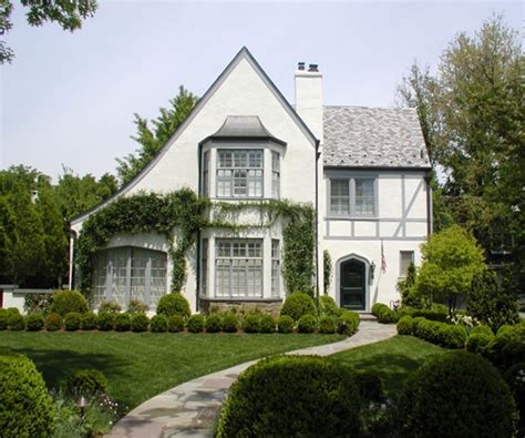 tudor colonial style home.